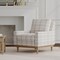 Natural Stain Resistant Performance Pet Friendly Plaid Woven Pattern Upholstery Fabric by The Yard - SKU: Aimes Beige